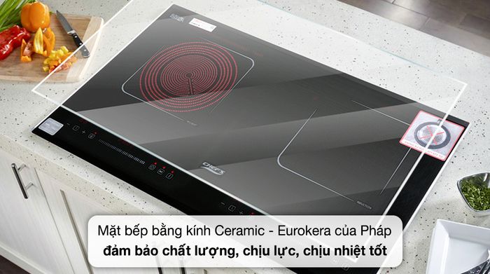 Bếp từ hồng ngoại lắp âm Chef's EH-MIX220 - mặt kính