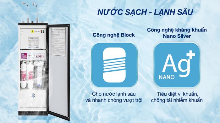 Công nghệ - Máy lọc nước RO nóng lạnh Mutosi MP-6100HCE