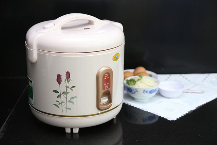 Thiết kế màu kem cùng họa tiết hoa hồng