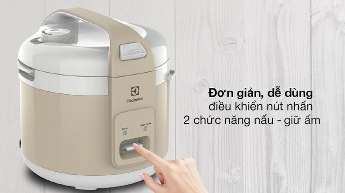 Nồi cơm nắp gài 1.8 lít Electrolux E4RC1-350B - Chế độ nấu