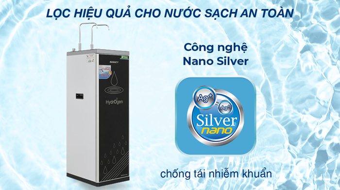 Máy lọc nước RO nóng nguội Sanaky VH-5020VD 11 lõi - Kháng khuẩn