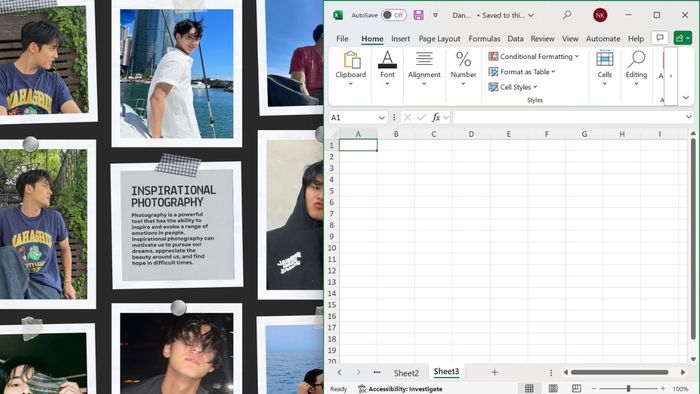Hình minh họa bước 1 khi sử dụng phím tắt để mở 2 File Excel cùng lúc