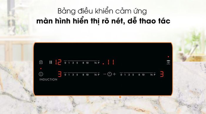 Bảng điều khiển dễ thao tác - Bếp từ 3 vùng nấu Electrolux LIT60342