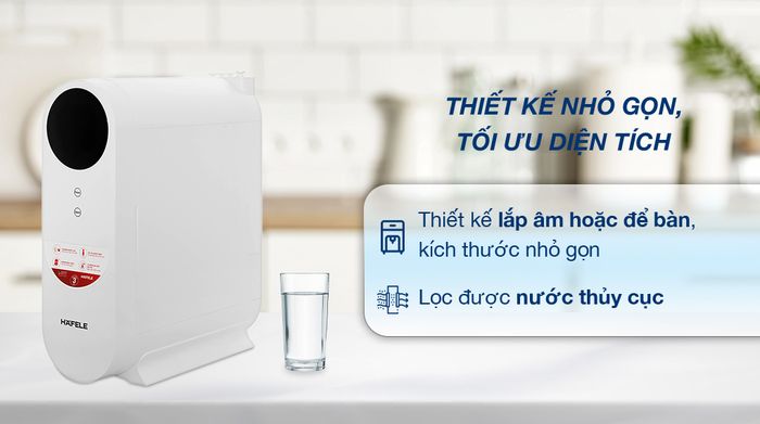 Máy lọc nước RO Hafele HWP-UNT400D 3 lõi - Thiết kế