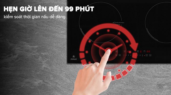 Bếp từ đôi Pramie PRDE-2223 - Hẹn giờ