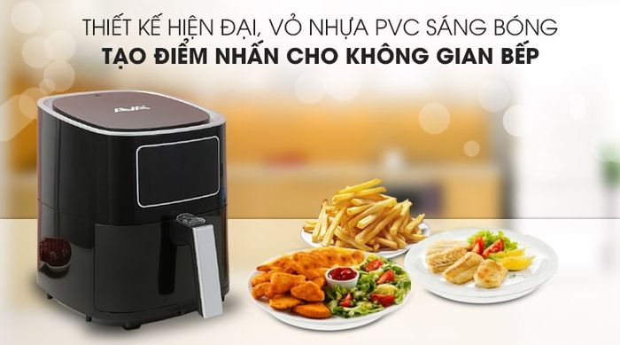 Thiết kế - Nồi chiên không dầu Ava AF40155D 5 lít