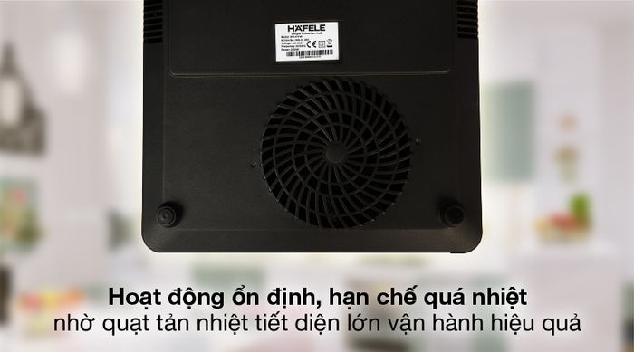Tản nhiệt hiệu quả - Bếp từ đơn Hafele HSI-21FW (536.61.990)