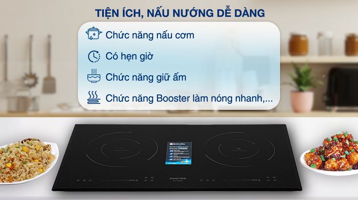 Tiện ích - Bếp từ hồng ngoại Sakura SE-3260B
