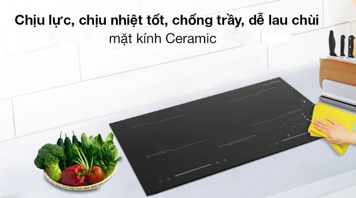 Mặt kính cao cấp - Bếp từ đôi Junger MK-22