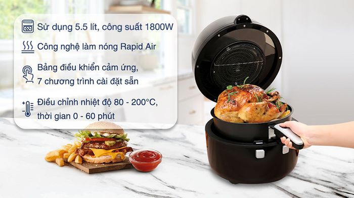 Nồi chiên không dầu Kangaroo KG65AF - Tổng quan