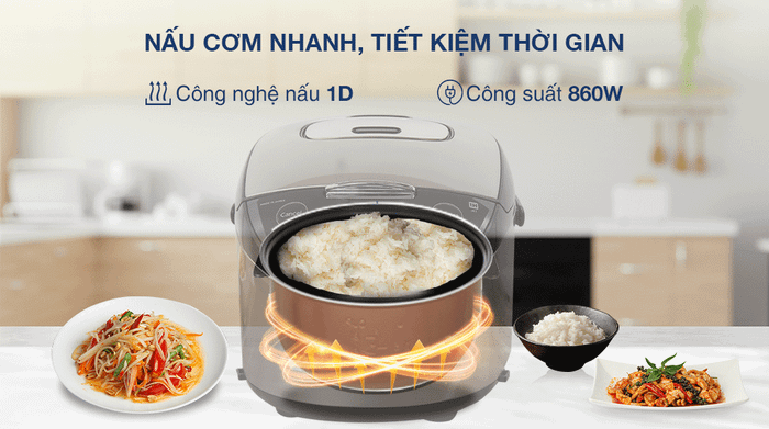 Nồi cơm điện tử BlueStone 1.5 lít RCB-5946 - Công nghệ nấu