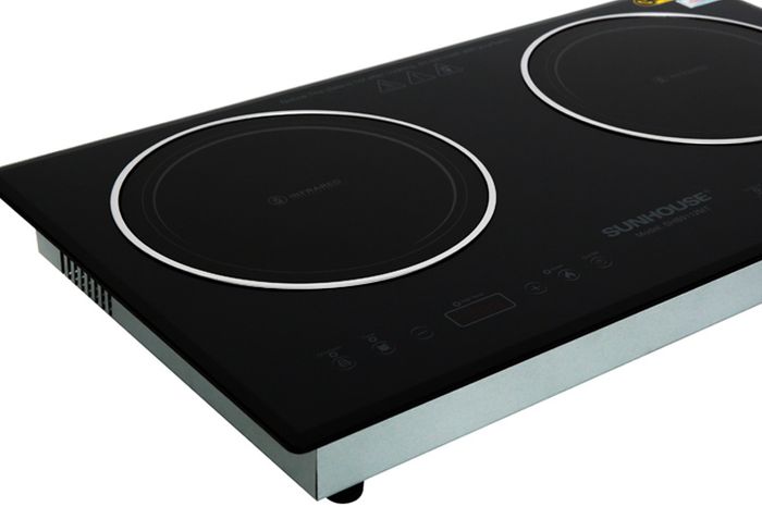 Mặt kính bền tốt - Bếp hồng ngoại đôi Sunhouse SHB9112MT