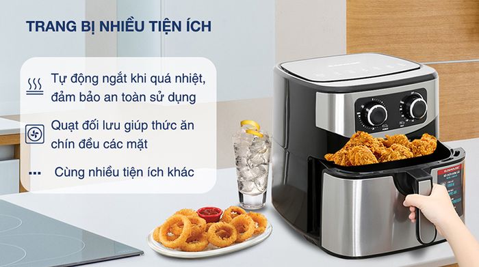 Nồi chiên không dầu Sunhouse SHD4035 - Tiện ích