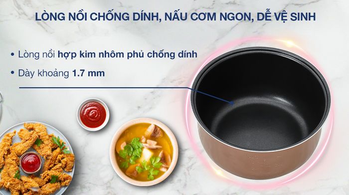 Nồi cơm điện tử BlueStone 1.5 lít RCB-5946 - Lòng nồi