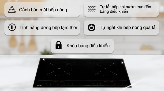 Tính năng an toàn - Bếp từ hồng ngoại lắp âm Teka HIC 7320 D