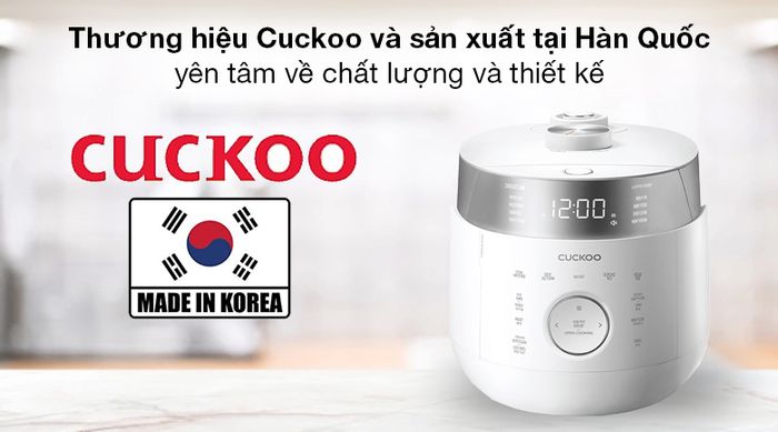 Nồi cơm cao tần Cuckoo 1.8 lít CRP-LHTR1009F/WHSIVNCV - Thương hiệu Cuckoo - Hàn Quốc, sản xuất và nhập khẩu nguyên chiếc từ Hàn Quốc