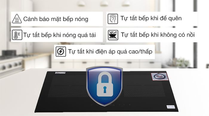 Chức năng an toàn - Bếp từ đôi Chef's EH - DIH328