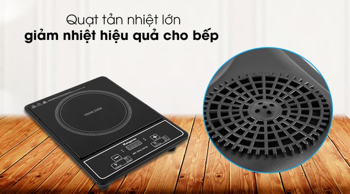 Bếp hồng ngoại Kangaroo KG20IFP1 - Quạt tản nhiệt lớn