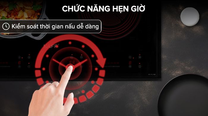 Bếp từ hồng ngoại lắp âm KAFF KF-FL108 - Hẹn giờ