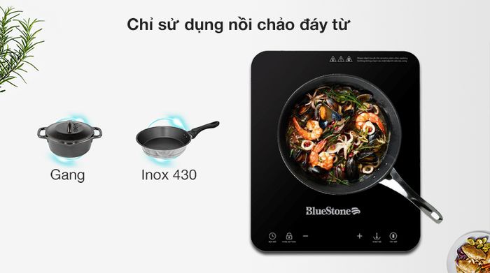 Dùng nồi chảo - Bếp từ BlueStone ICB-6729