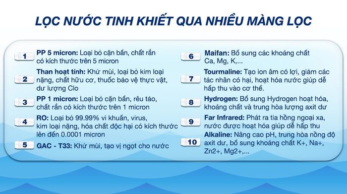 Máy lọc nước RO Hòa Phát HWS1B 1022 10 lõi