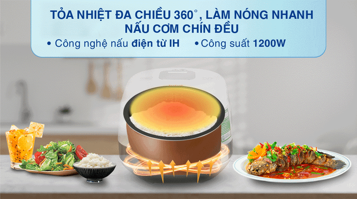 Nồi cơm cao tần Tefal 1.5 lít RK808168 - Công nghệ