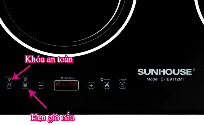An toàn, tiện dụng - Bếp hồng ngoại đôi Sunhouse SHB9112MT