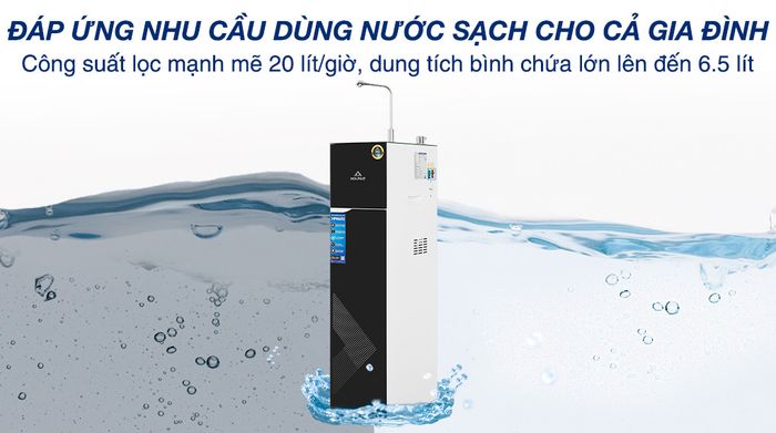Công suất - Máy lọc nước RO nóng nguội lạnh Hòa Phát HPN692 10 lõi