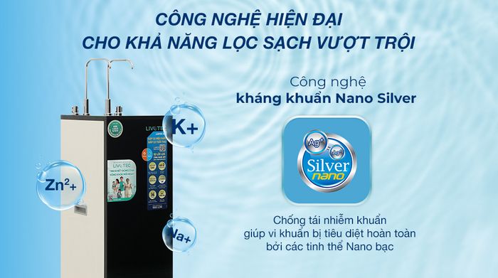 Máy lọc nước RO nóng nguội Livotec 635 10 lõi - Công nghệ