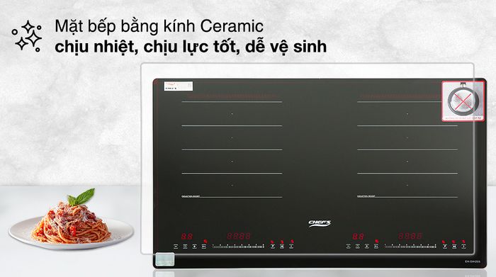 Mặt bếp - Bếp từ đôi lắp âm Chef's EH - DIH203