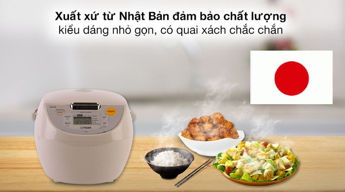 Xuất xứ - Nồi cơm điện tử Tiger 1 lít JBV-S10W