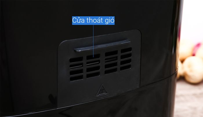 Cửa thoát gió - Nồi chiên không dầu Ava KDF-593D 7.5 lít