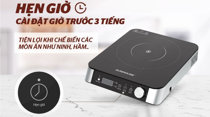 Bếp hồng ngoại Sunhouse SHD6024 - Hẹn giờ