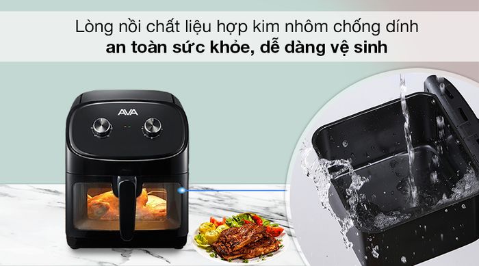 Nồi chiên không dầu AVA 55K07A - Chất liệu