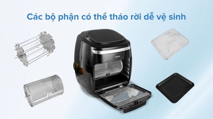 Lò chiên không dầu Hafele AF-602A (535.43.711) 11 lít - Phụ kiện