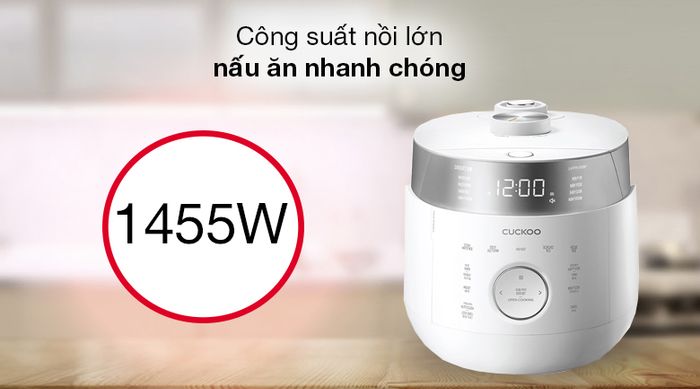 Nồi cơm cao tần Cuckoo 1.8 lít CRP-LHTR1009F/WHSIVNCV - Công suất