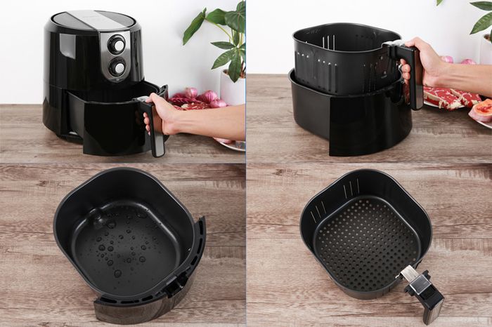 Tiện dụng, dễ vệ sinh - Nồi chiên không dầu Kangaroo KG55AF1 5.2 lít