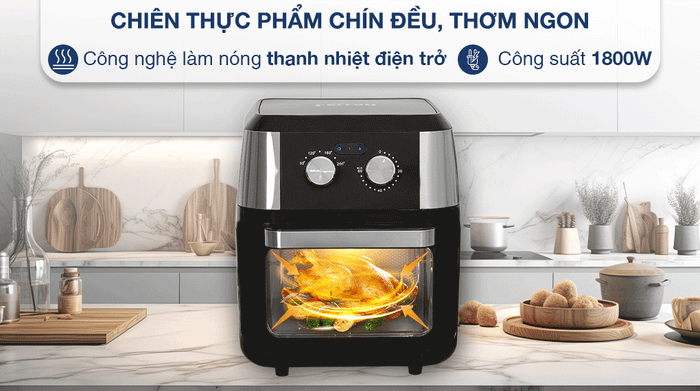 Lò chiên không dầu Ferroli FAF-12M 12 lít - Công nghệ