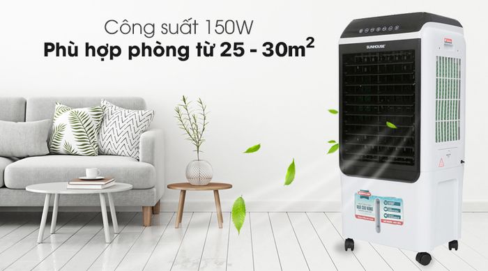 Quạt điều hòa Sunhouse SHD7727 - Phạm vi làm mát