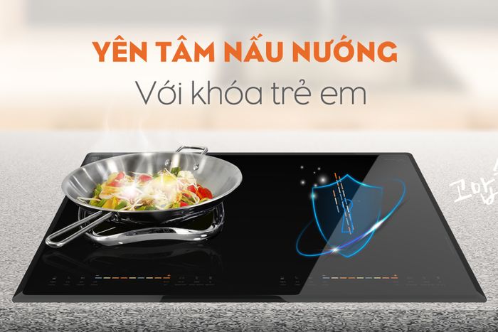 Tính năng an toàn - Bếp từ đôi lắp âm HAWONKOO CEH-211-II