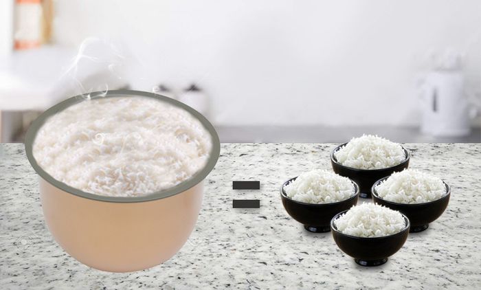 Dùng cho 2 - 4 người ăn - Nồi cơm cao tần Midea MB-HS4008