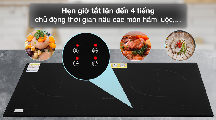 Bếp từ đôi lắp âm KAFF KF-073II - Hẹn giờ