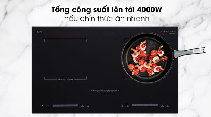 Bếp từ đôi Junger CEJ-200-II - Tổng công suất bếp từ đến 4000W