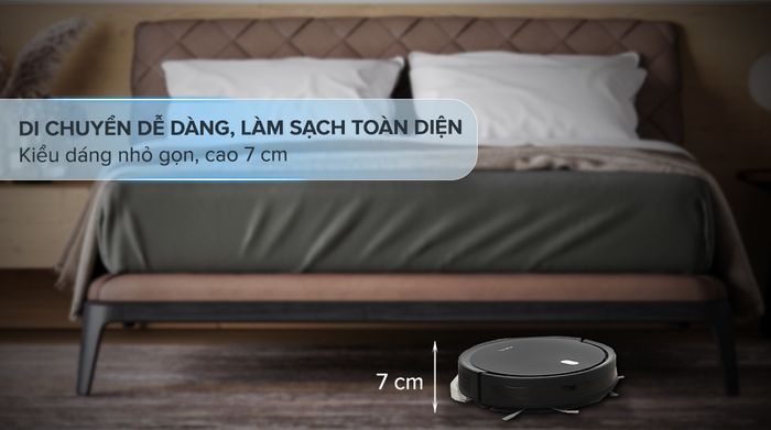 Robot hút bụi lau nhà Xiaomi E5 -Di chuyển dễ dàng