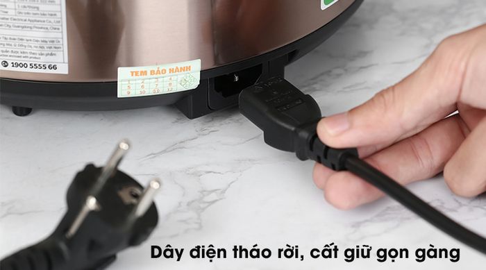 Dây điện của Nồi cơm điện tử Kangaroo 1.8 lít KG18DR6