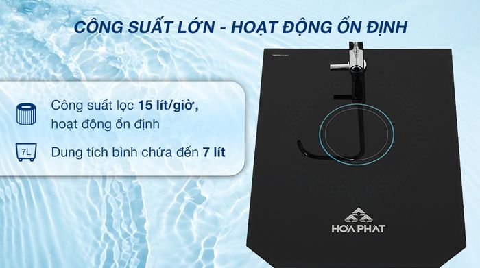 Máy lọc nước RO Hòa Phát HWS1B 1022 10 lõi - Công suất