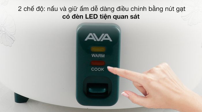 Điều khiển - Nồi cơm nắp rời Ava 2.8 lít G2507