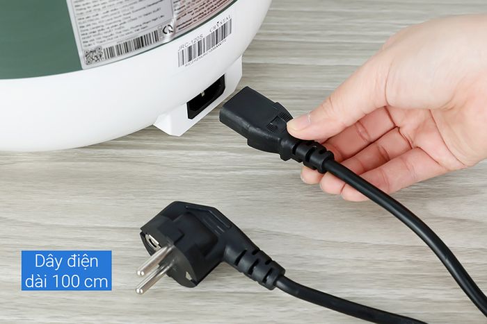 Nồi cơm nắp gài Crystal JRC-120S 1.2 lít - Dây điện tháo rời