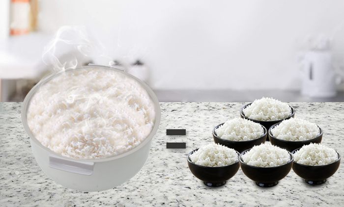 Dung tích 1.8 lít thích hợp gia đình có từ 4 đến 6 người ăn