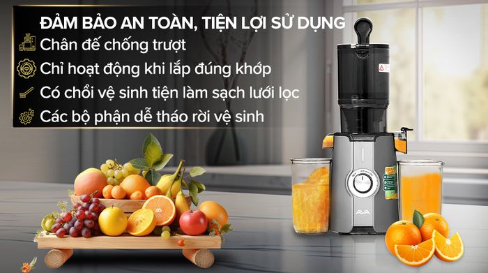 Tiện ích - Máy ép chậm AVA SJ-051C